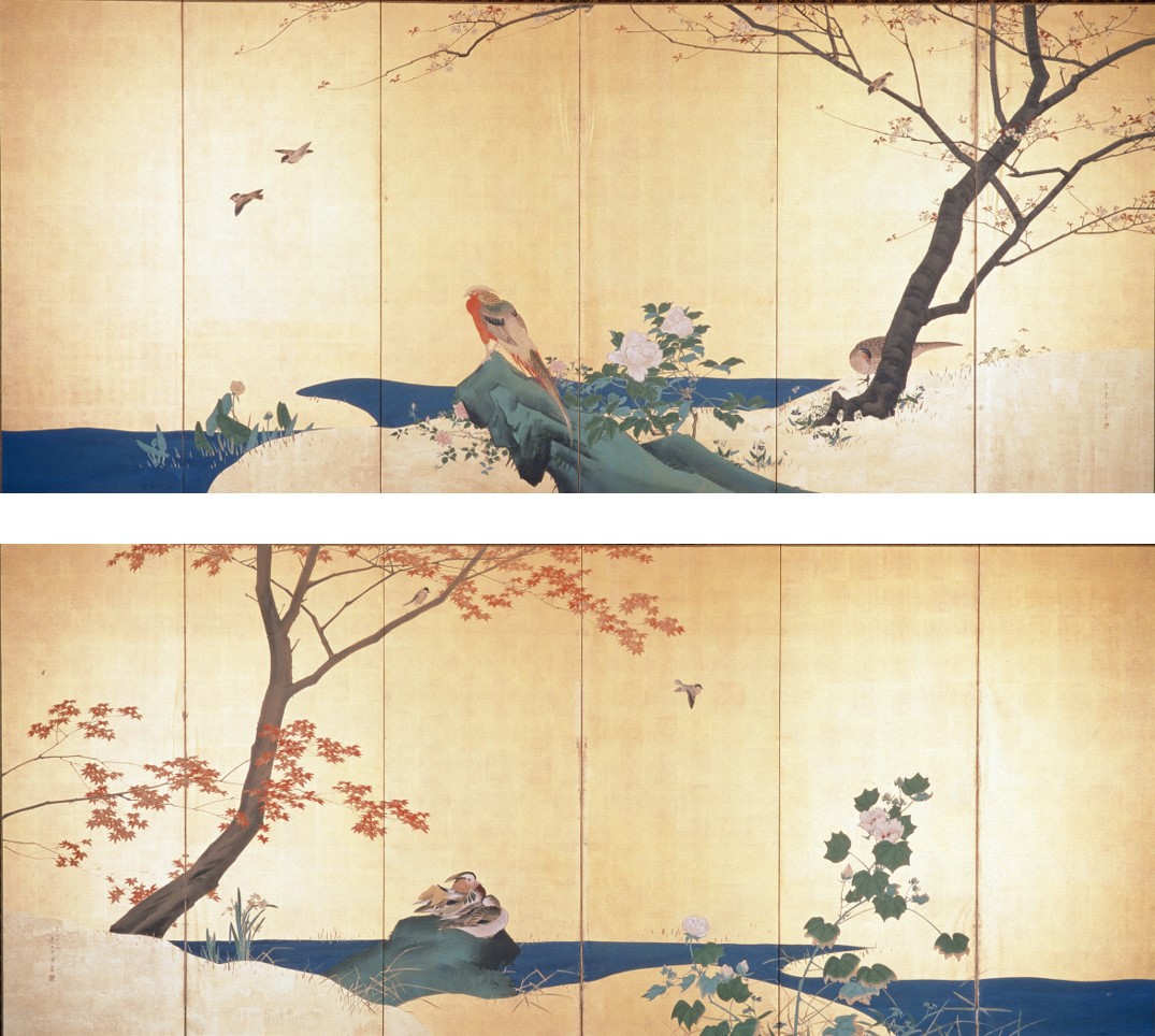 春秋花鳥図 | 二階堂美術館